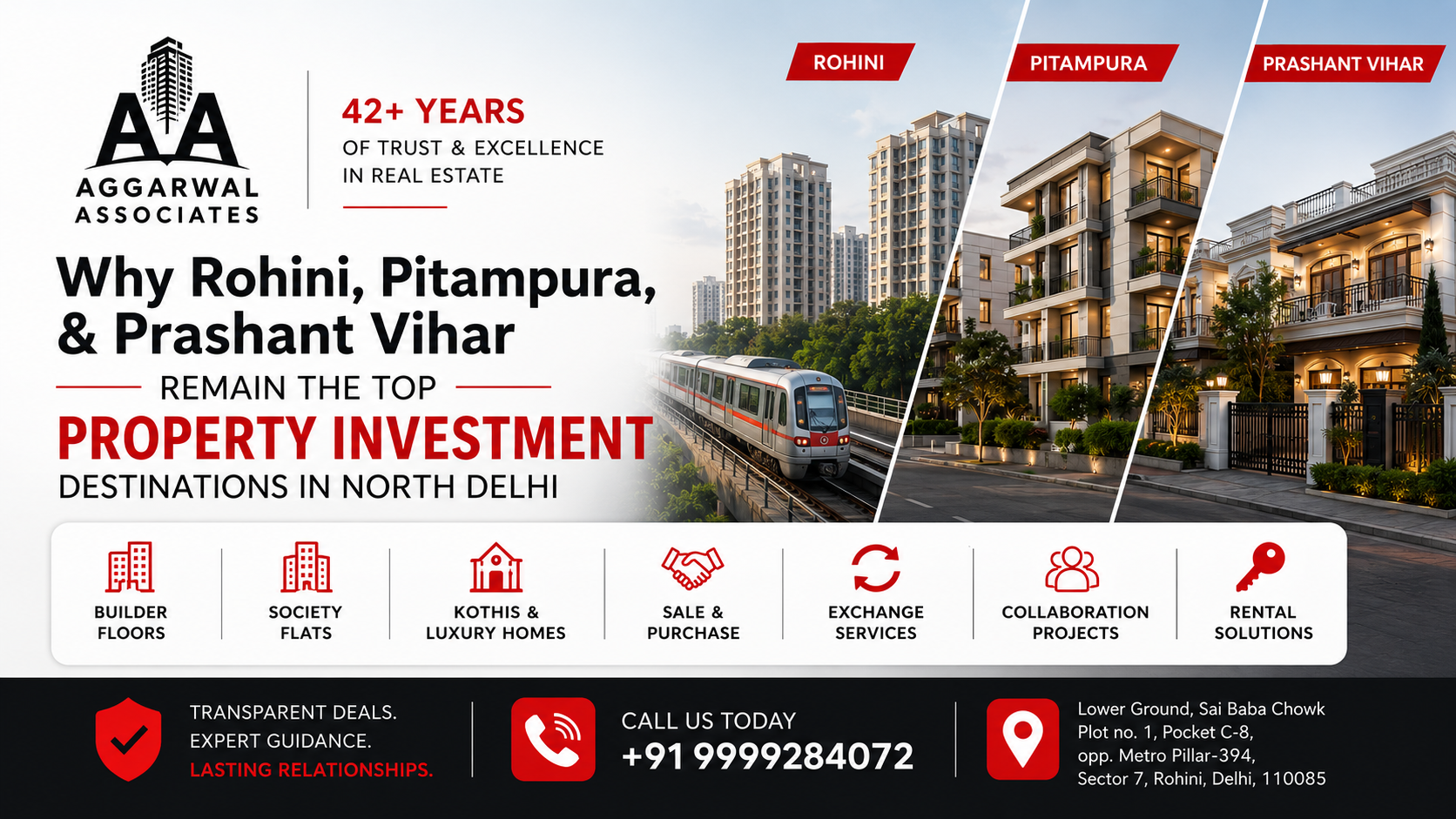 Why Rohini, Pitampura, and Prashant Vihar Remain the Top Property Investment Destinations in North Delhi
